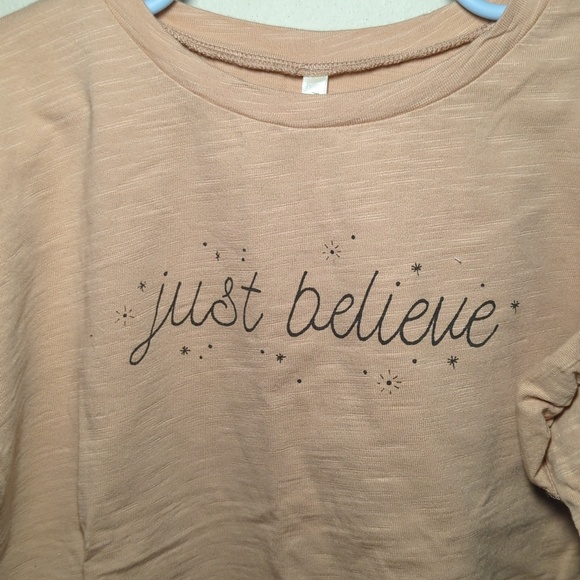 Rylee + Cru Just Believe Pink Ruffle Top 100% Cotton New Girls Size 8-9 - Picture 2 of 7